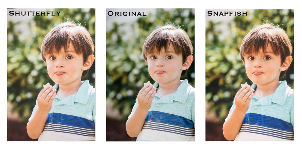 snapfish vs shutterfly for skin tone in portraits